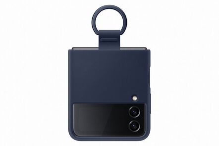 Samsung Z Flip4 Silicon Case With Ring, , hi-res